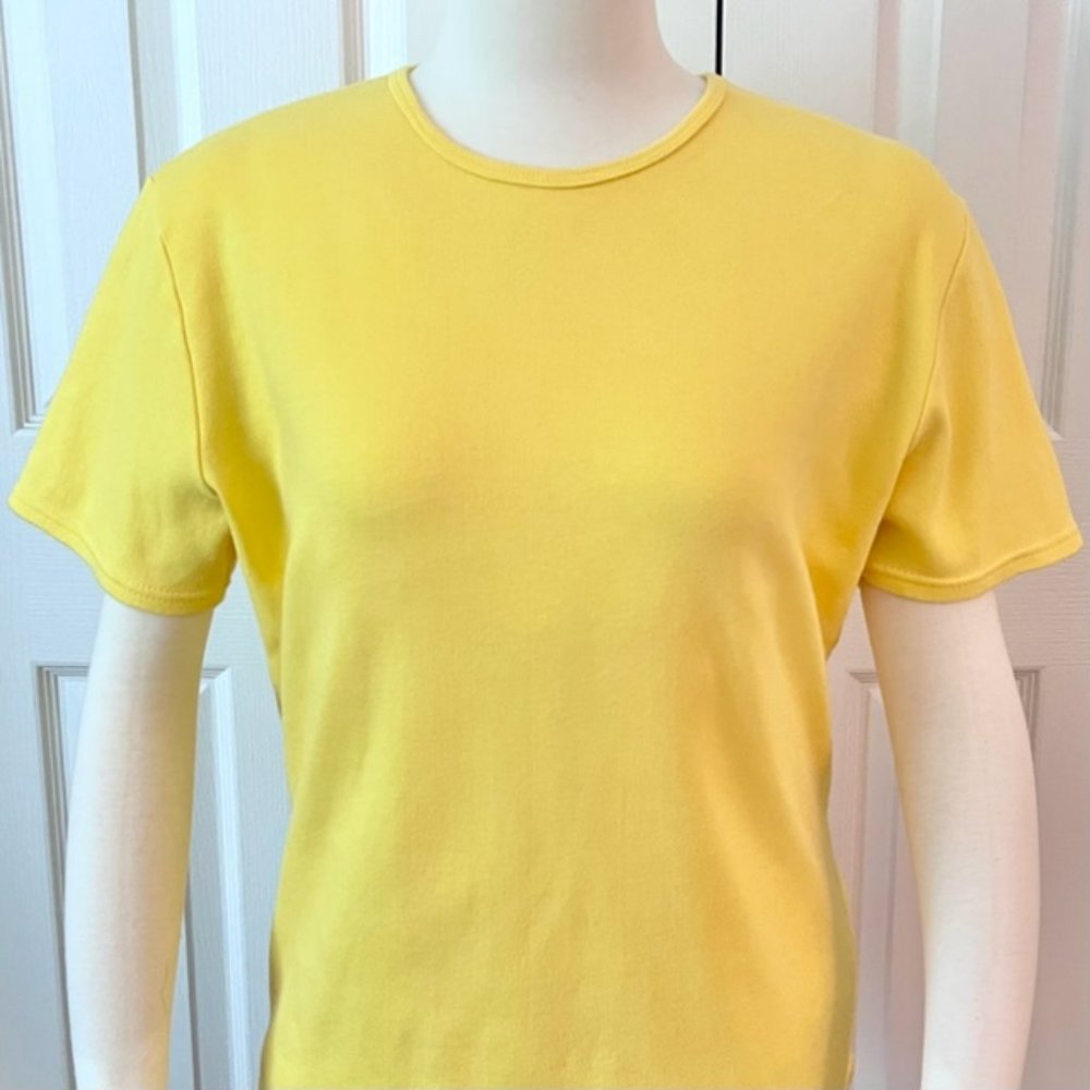 Yellow Short Sleeve Tee 100% Cotton (XL) Excellent Condition